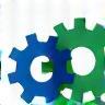 Gears turning efficiently icon